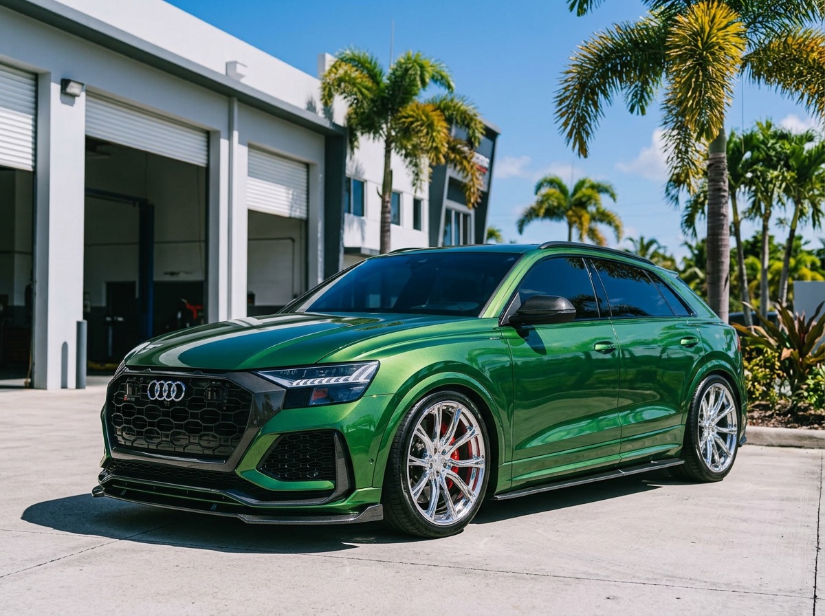 Mercedes AMG en verde metálico